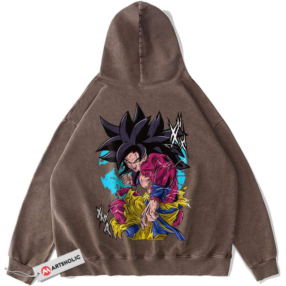 Alternative view of Son Goku Hoodie, Dragon Ball Z Hoodie, DBZ Hoodie, Anime Hoodie, Vintage Hoodie