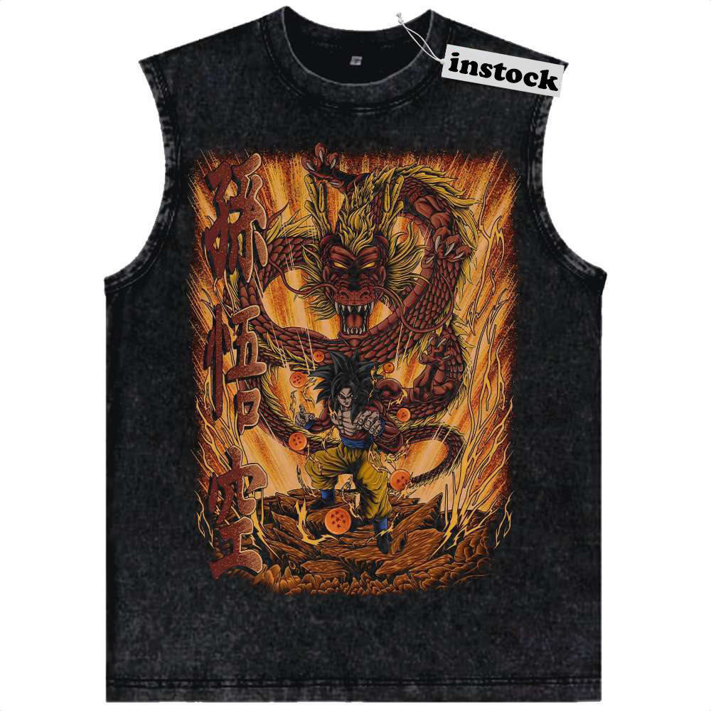 Son Goku JJ4 Tank Top, Dragon Ball Tank Top, Anime Tank Top, Vintage Tank Top
