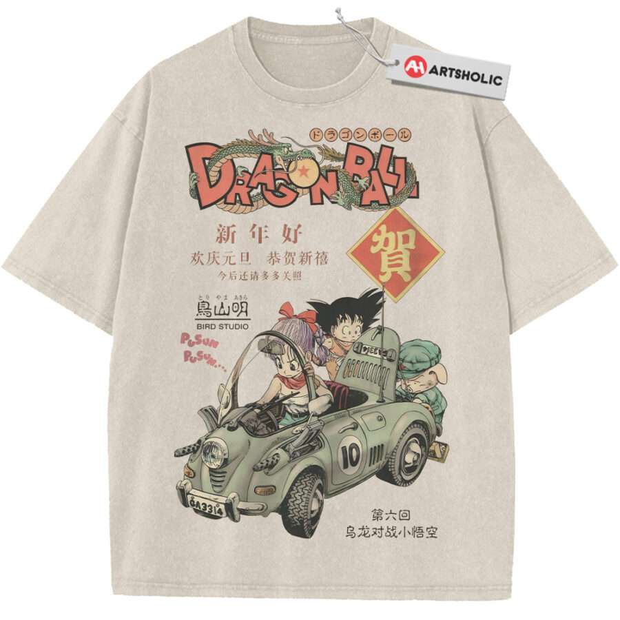 Alternative view of Son Goku Shirt, Bulma Shirt, Dragon Ball Shirt, DBZ Shirt, Anime Shirt, Vintage Tee