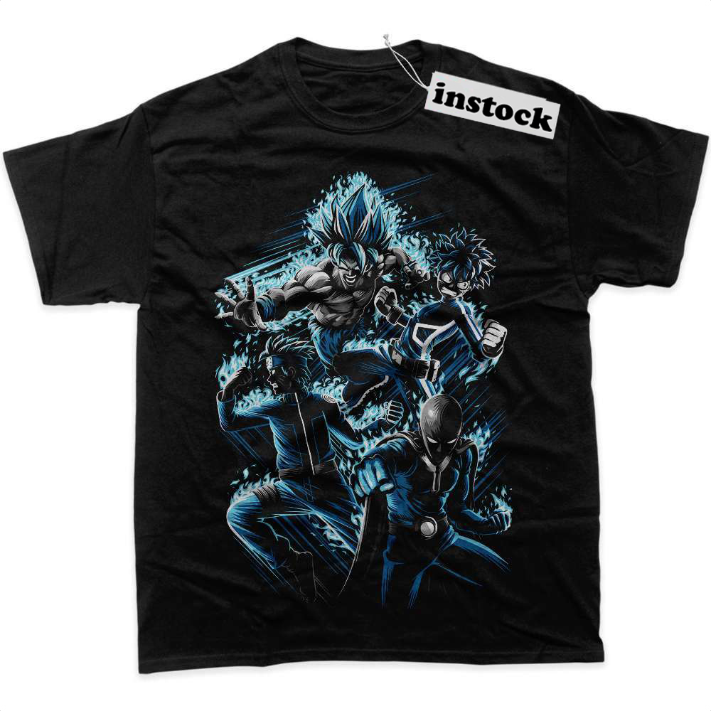 Son Goku Shirt, Deku Shirt, Saitama Shirt, Naruto Shirt, Anime Shirt, Graphic T-Shirt