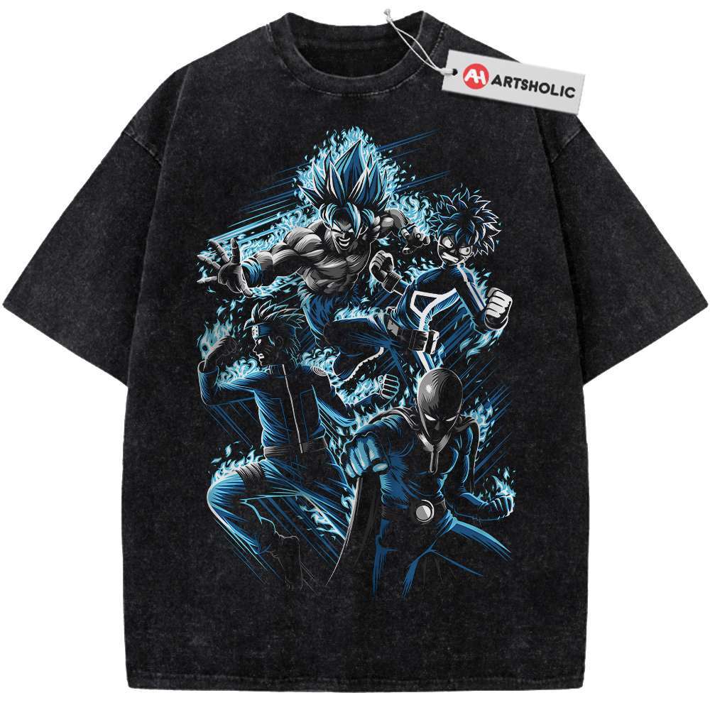 Son Goku Shirt, Deku Shirt, Saitama Shirt, Naruto Shirt, Anime Shirt, Vintage T-Shirt