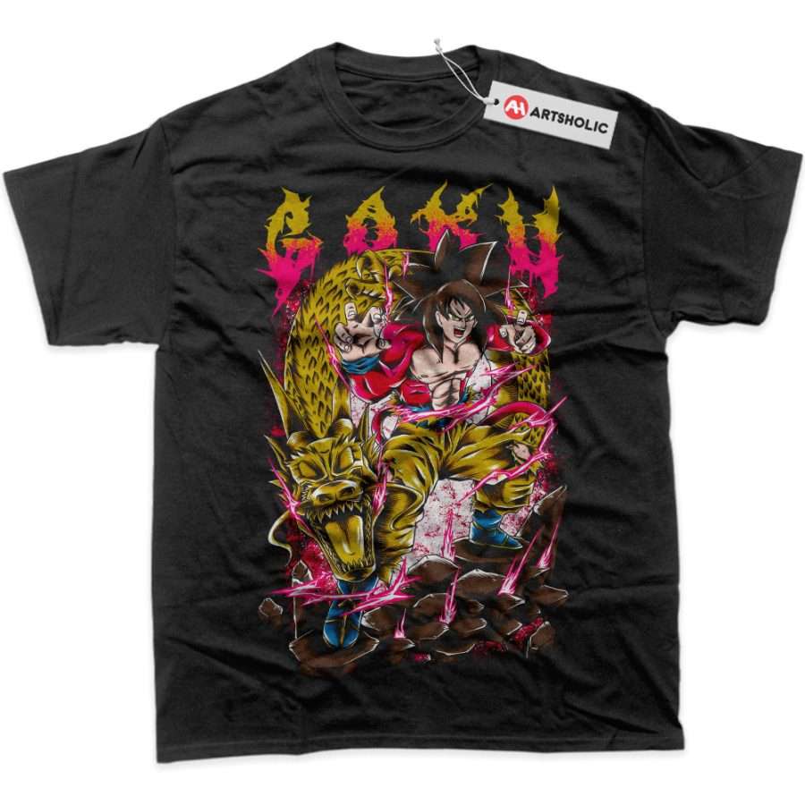 Alternative view of Son Goku Shirt, Dragon Ball Shirt, Anime Shirt, Graphic Tee