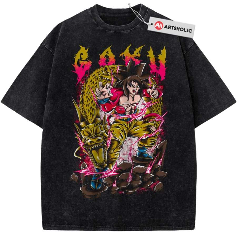 Alternative view of Son Goku Shirt, Dragon Ball Shirt, Anime Shirt, Vintage Tee