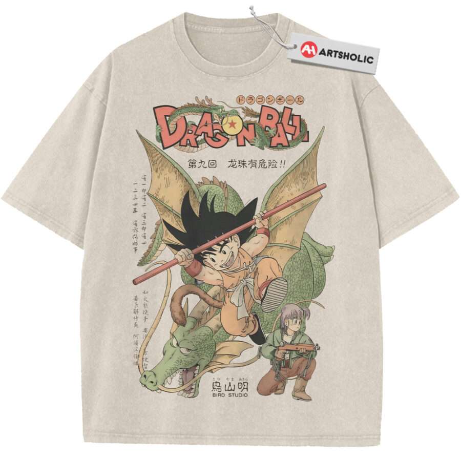 Alternative view of Son Goku Shirt, Dragon Ball Shirt, DBZ Shirt, Anime Shirt, Vintage T-Shirt