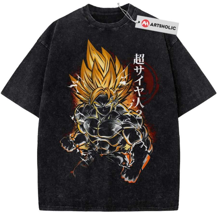 Alternative view of Son Goku Shirt, Dragon Ball Shirt, DBZ Shirt, Anime Shirt, Vintage T-Shirt