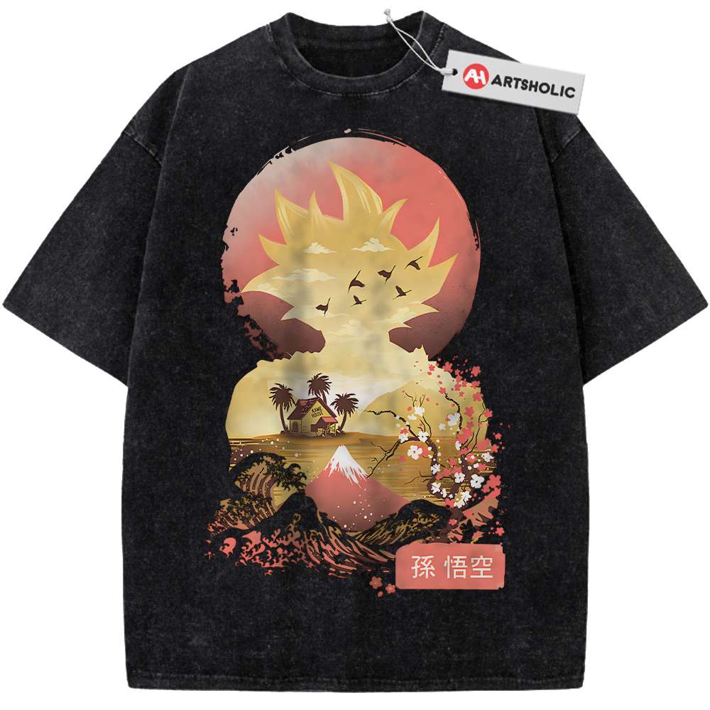 Alternative view of Son Goku Shirt, Dragon Ball Z Shirt, DBZ Shirt, Anime Shirt, Vintage Tee