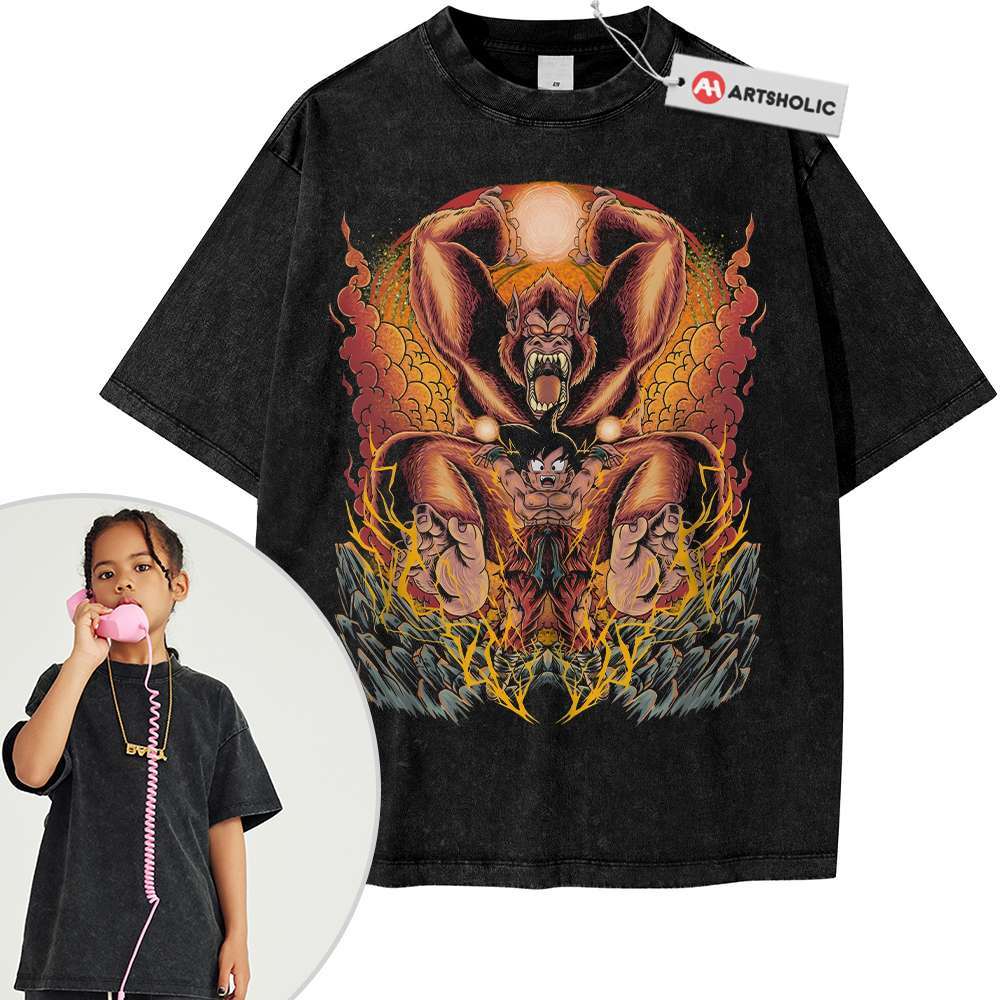 Son Goku Shirt For Kids, Dragon Ball Shirt For Kids, Anime Shirt For Kids, Vintage T-Shirt For Kids