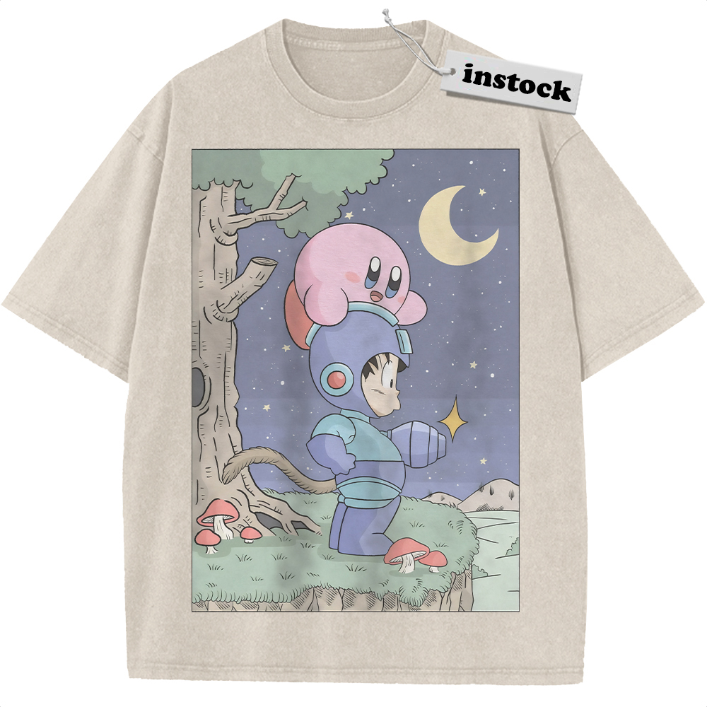 Son Goku Shirt, Kirby Shirt, Dragon Ball Shirt, Anime Shirt, Vintage T-Shirt