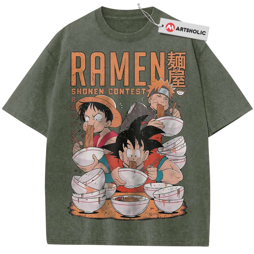 Alternative view of Son Goku Shirt, Luffy Shirt, Naruto Shirt, Anime Shirt, Vintage Tee