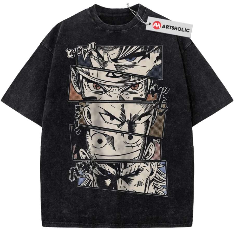 Alternative view of Son Goku Shirt, Naruto Shirt, Luffy Shirt, Saitama Shirt, All Might Shirt, Anime Shirt, Vintage T-Shirt