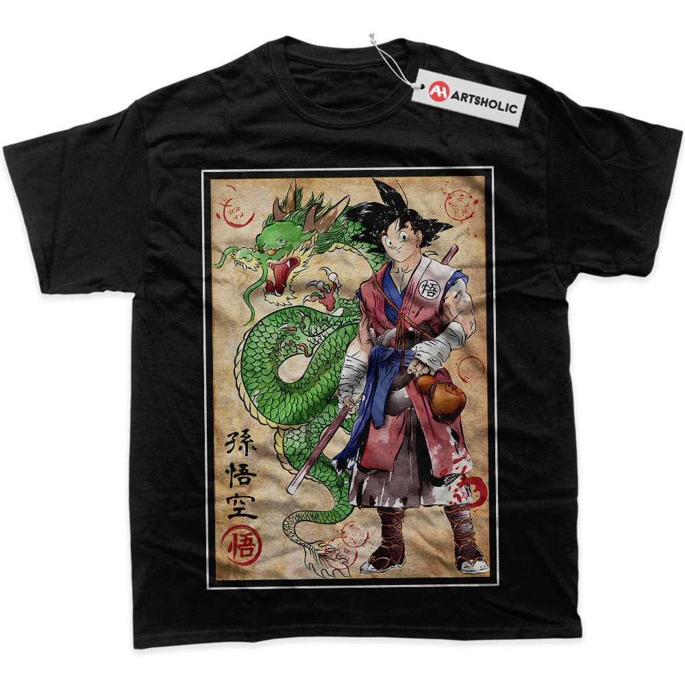 Alternative view of Son Goku Shirt, Shenron Shirt, Dragon Ball Z Shirt, DBZ Shirt, Anime Shirt, Graphic Tee