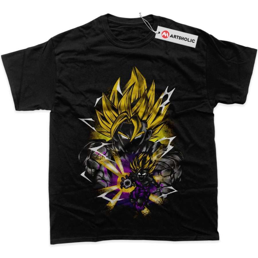 Alternative view of Son Goku Shirt, Son Gohan Shirt, Dragon Ball Z Shirt, DBZ Shirt, Anime Shirt, Graphic Tee