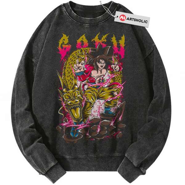 Son Goku Sweatshirt, Dragon Ball Sweatshirt, Anime Sweatshirt, Vintage Sweatshirt