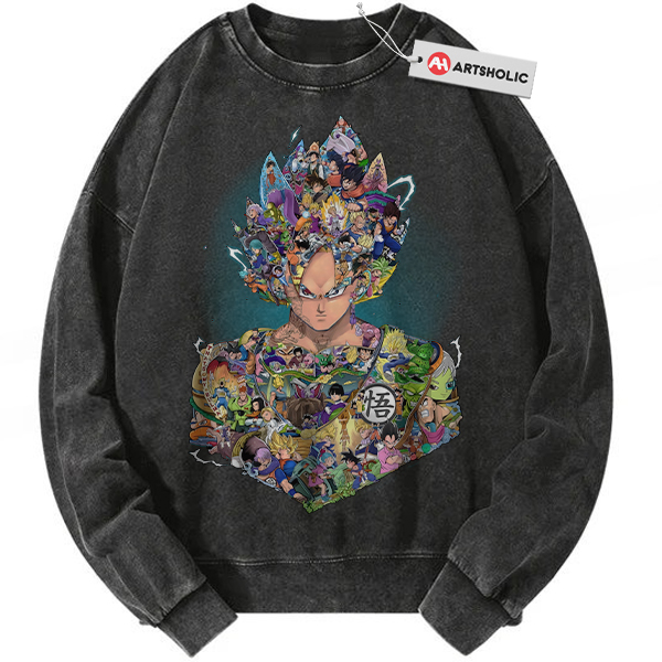 Son Goku Sweatshirt, Dragon Ball Sweatshirt, Anime Sweatshirt, Vintage Sweatshirt