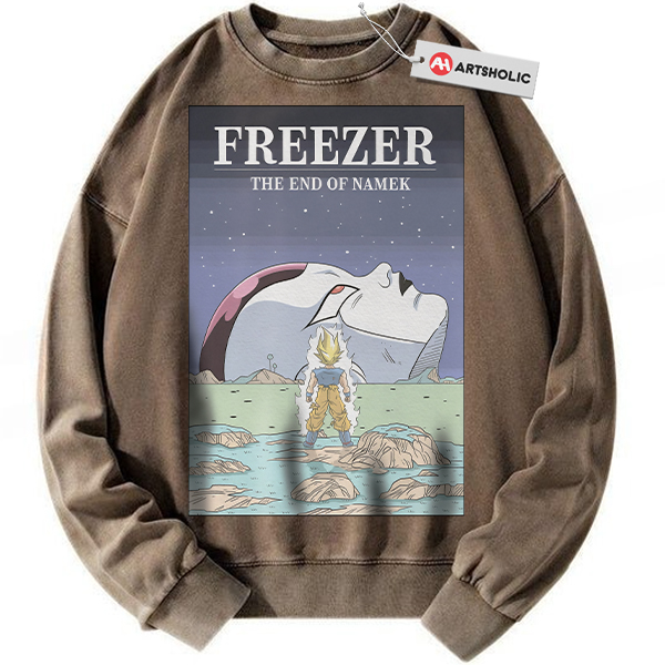 Alternative view of Son Goku Sweatshirt, Frieza Sweatshirt, Dragon Ball Sweatshirt, Anime Sweatshirt, Vintage Sweatshirt