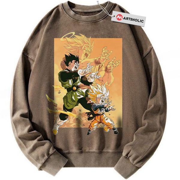 Alternative view of Son Goku Sweatshirt, Gohan Sweatshirt, Son Goten Sweatshirt, Dragon Ball Sweatshirt, DBZ Sweatshirt, Anime Sweatshirt, Vintage Sweatshirt