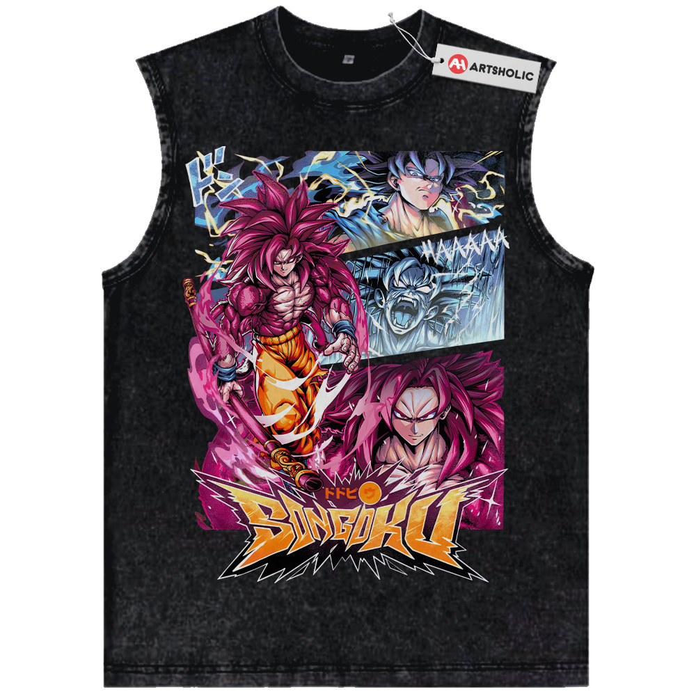 Son Goku Tank Top, Dragon Ball Tank Top, DBZ Tank Top, Anime Tank Top, Vintage Tank Top