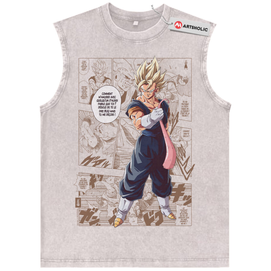 Alternative view of Son Goku Tank Top, Dragon Ball Tank Top, DBZ Tank Top, Anime Tank Top, Vintage Tank Top