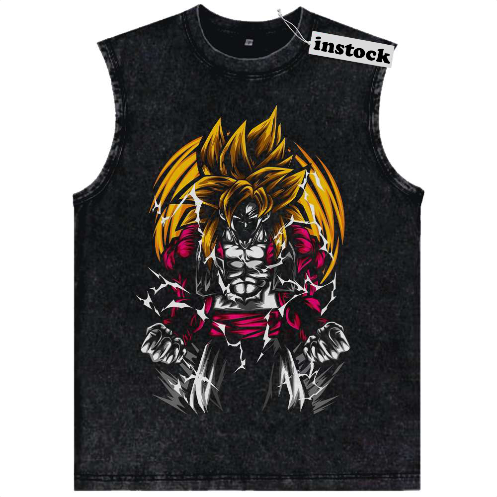 Son Goku Tank Top, Dragon Ball Tank Top, DBZ Tank Top, Anime Tank Top, Vintage Tank Top