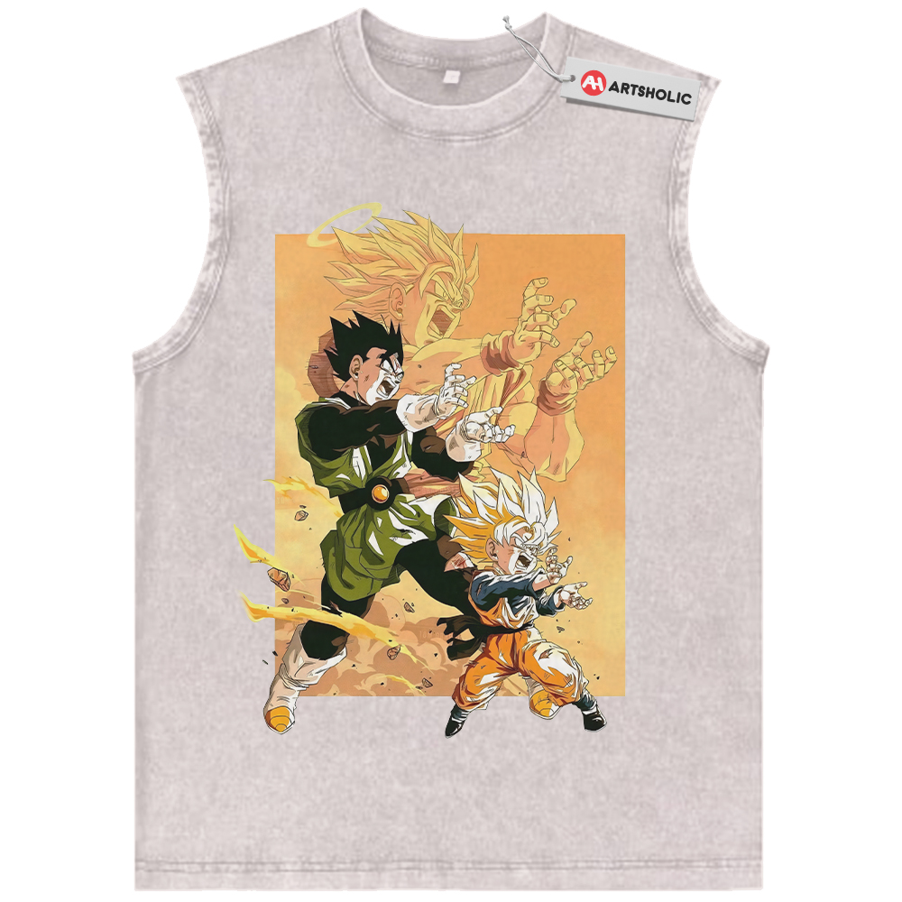 Alternative view of Son Goku Tank Top, Gohan Tank Top, Son Goten Tank Top, Dragon Ball Tank Top, DBZ Tank Top, Anime Tank Top, Vintage Tank Top
