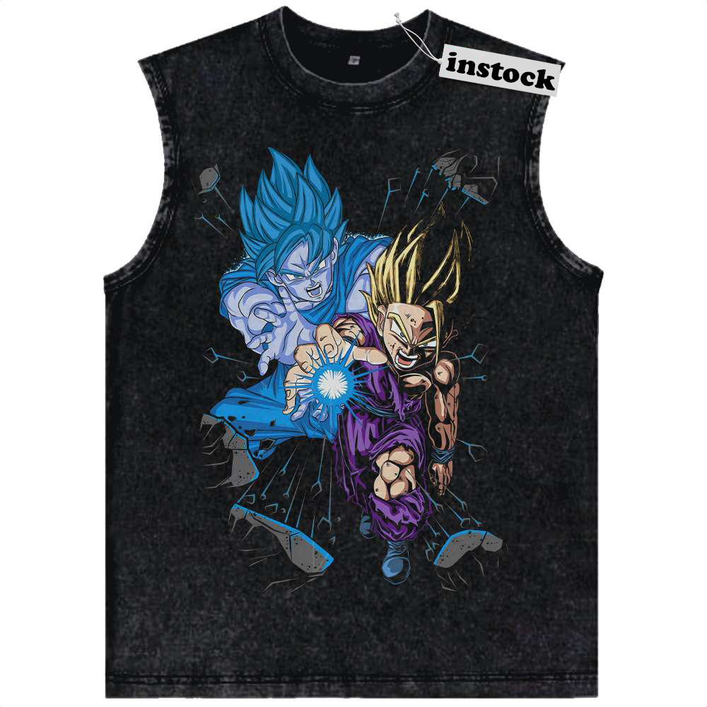 Son Goku Tank Top, Son Gohan Tank Top, Dragon Ball Tank Top, DBZ Tank Top, Anime Tank Top, Vintage Tank Top