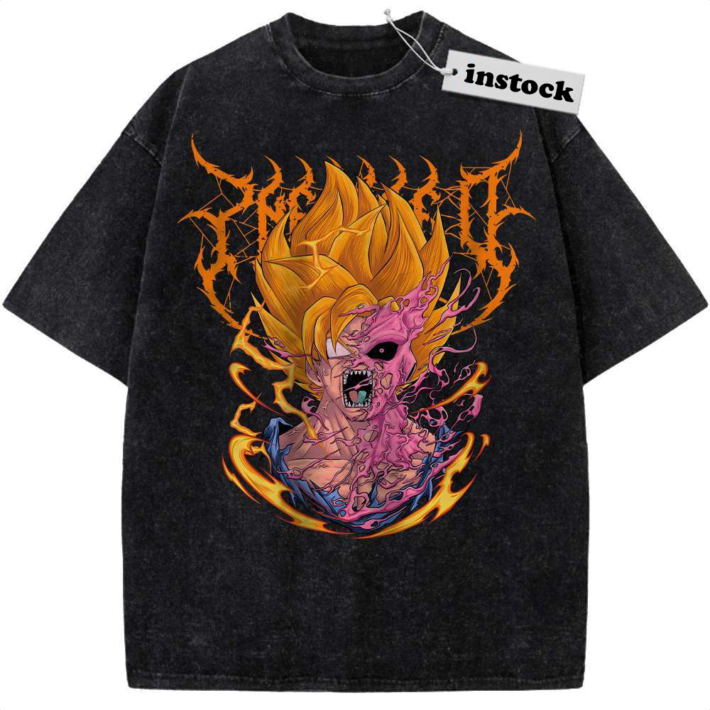 Son Goku vs Majin Buu Shirt, Dragon Ball Shirt, Anime Shirt, Vintage Tee