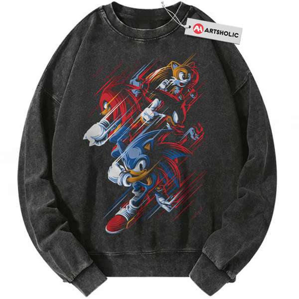 Sonic the Hedgehog Sweatshirt, Animated Sweatshirt, Vintage Sweatshirt