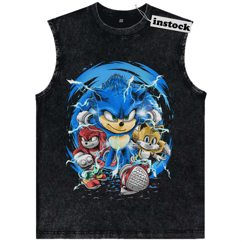 Sonic the Hedgehog Tank Top, Game Tank Top, Vintage Tank Top
