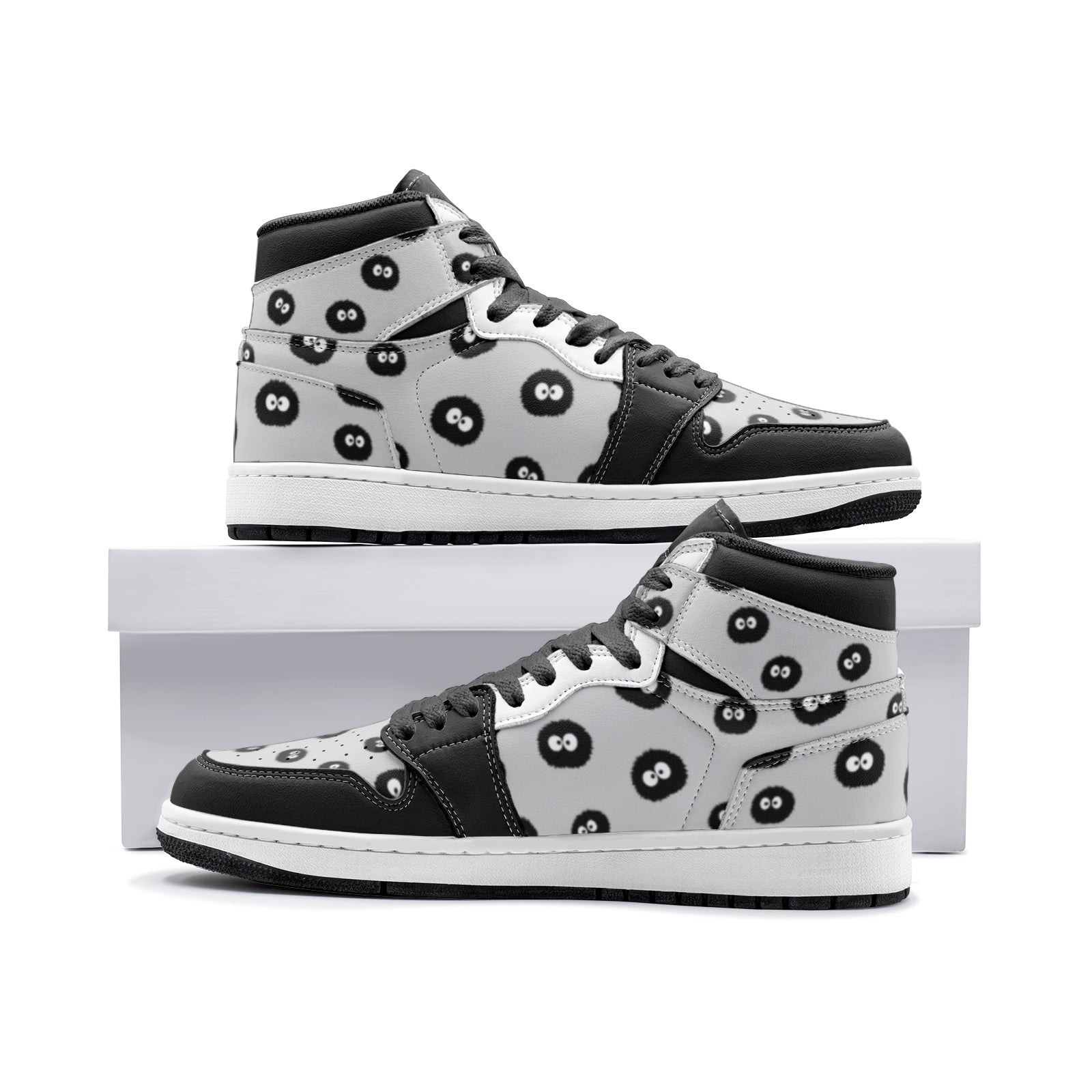 Soot Sprites My Neighbor Totoro Custom Sneaker Mid 1 Basketball Shoes - Otaku Hall