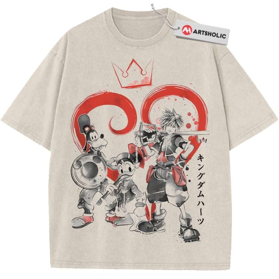 Alternative view of Sora Shirt, Goofy Shirt, Donald Duck Shirt, Kingdom Hearts Shirt, Game Shirt, Vintage T-Shirt