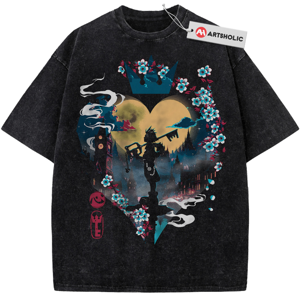 Sora Shirt, Kingdom Hearts Shirt, Game Shirt, Vintage T-Shirt