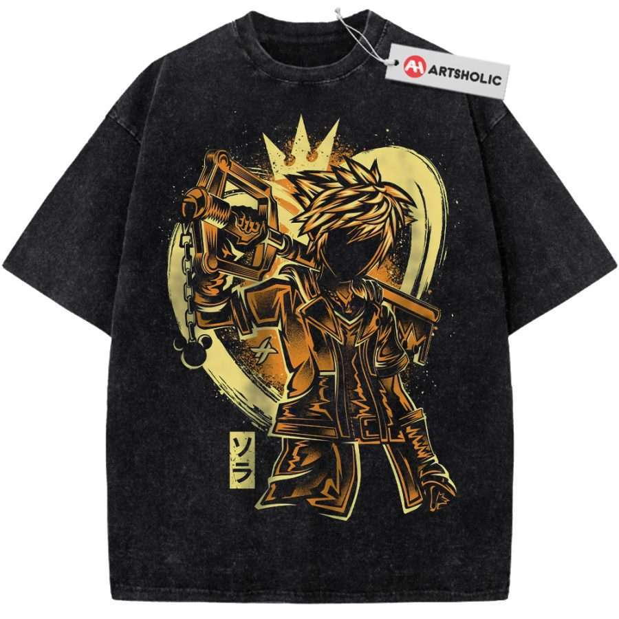 Alternative view of Sora Shirt, Kingdom Hearts Shirt, Game Shirt, Vintage T-Shirt