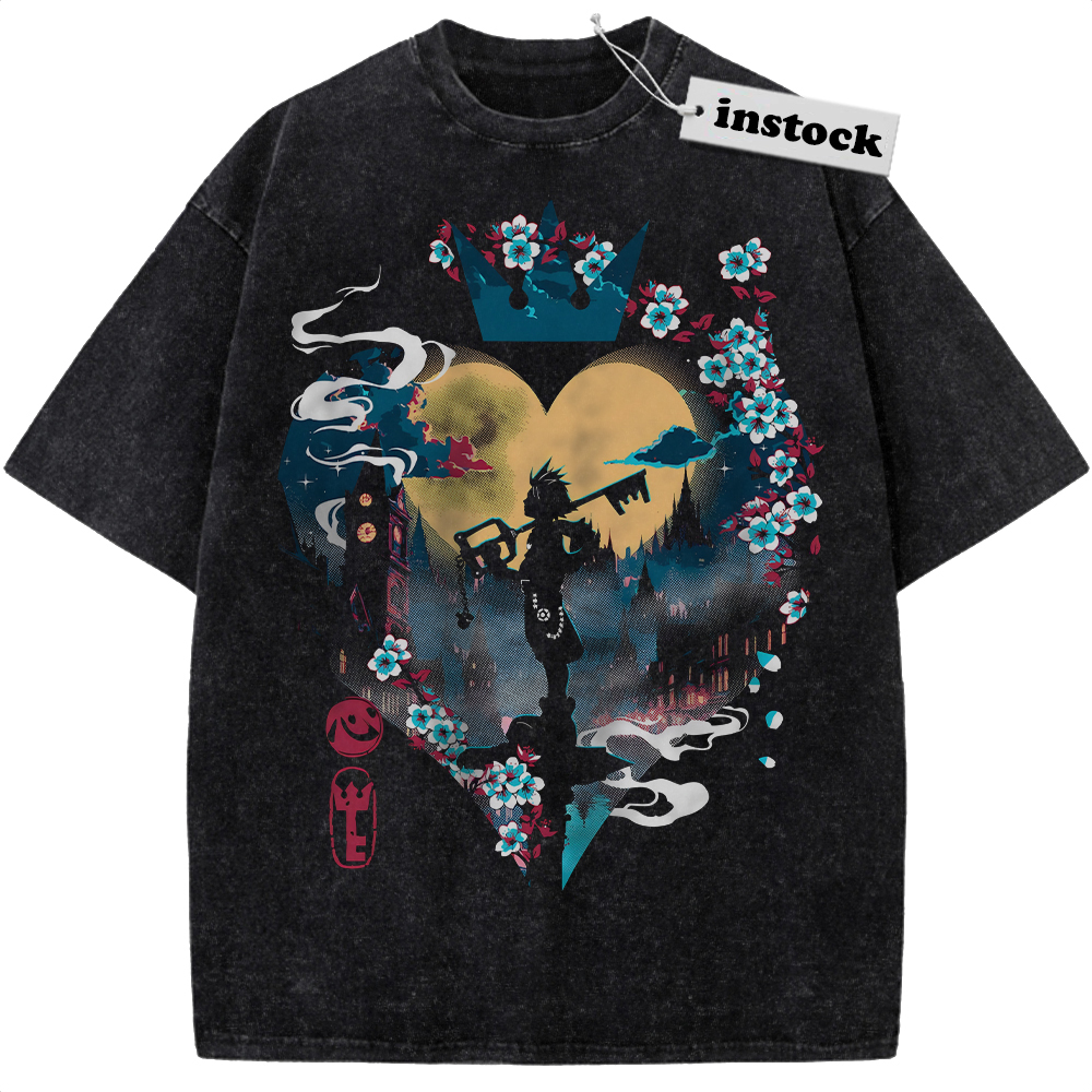 Sora Shirt, Kingdom Hearts Shirt, Game Shirt, Vintage T-Shirt