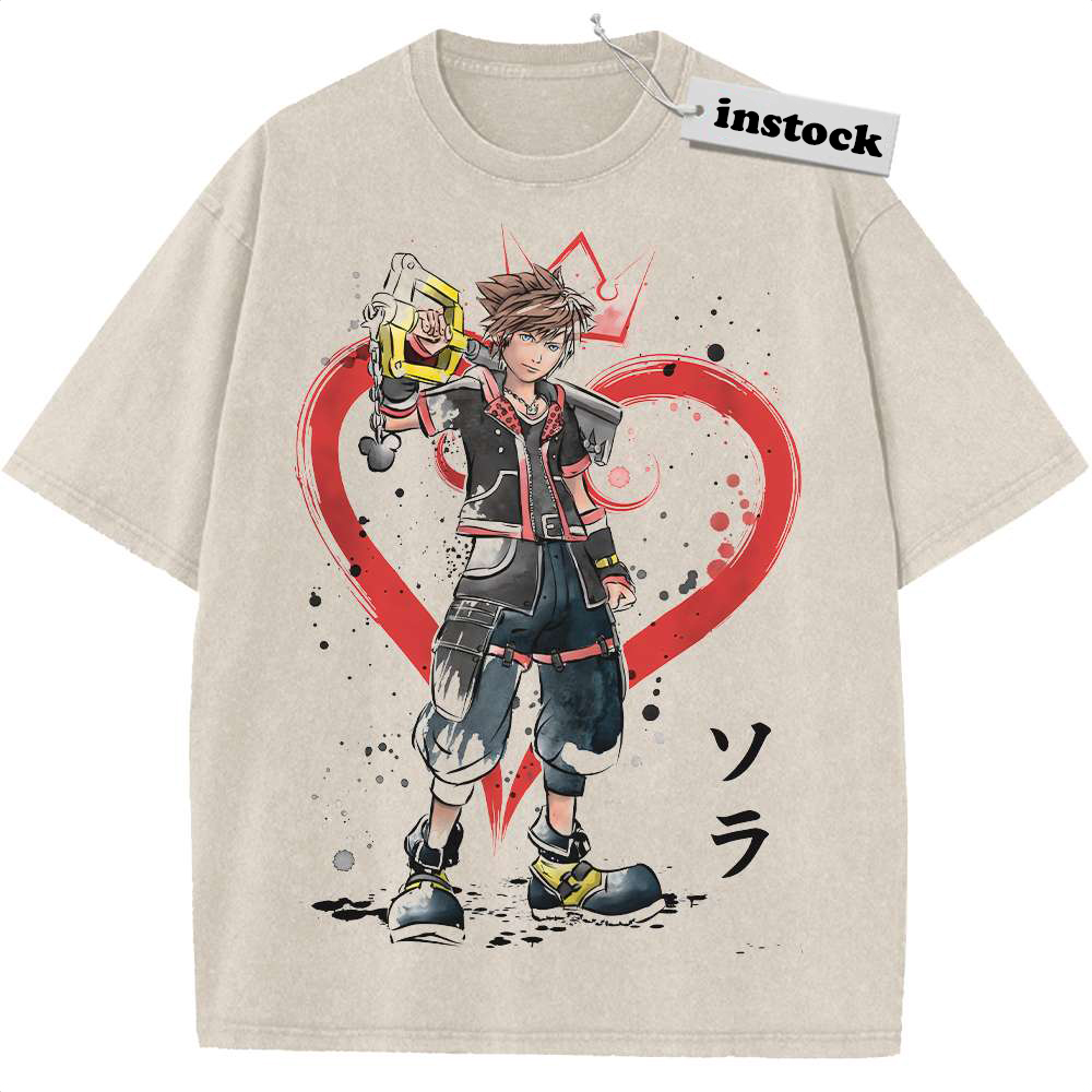Sora Shirt, Kingdom Hearts Shirt, Game Shirt, Vintage Tee