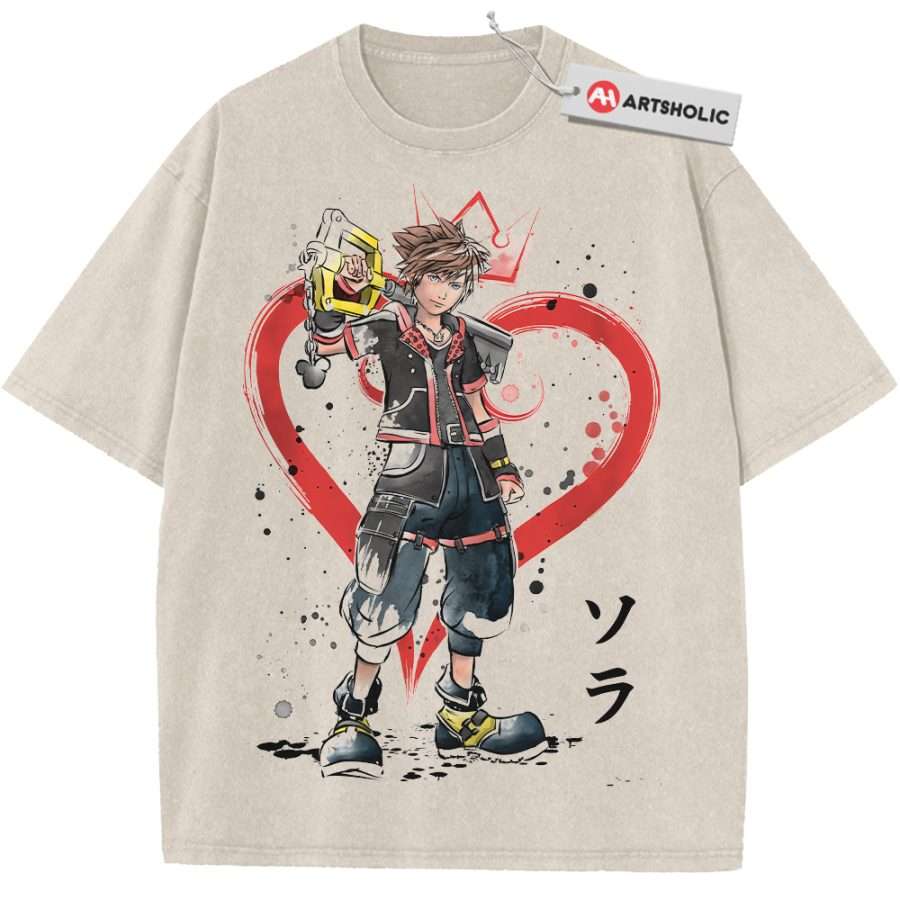 Alternative view of Sora Shirt, Kingdom Hearts Shirt, Game Shirt, Vintage Tee