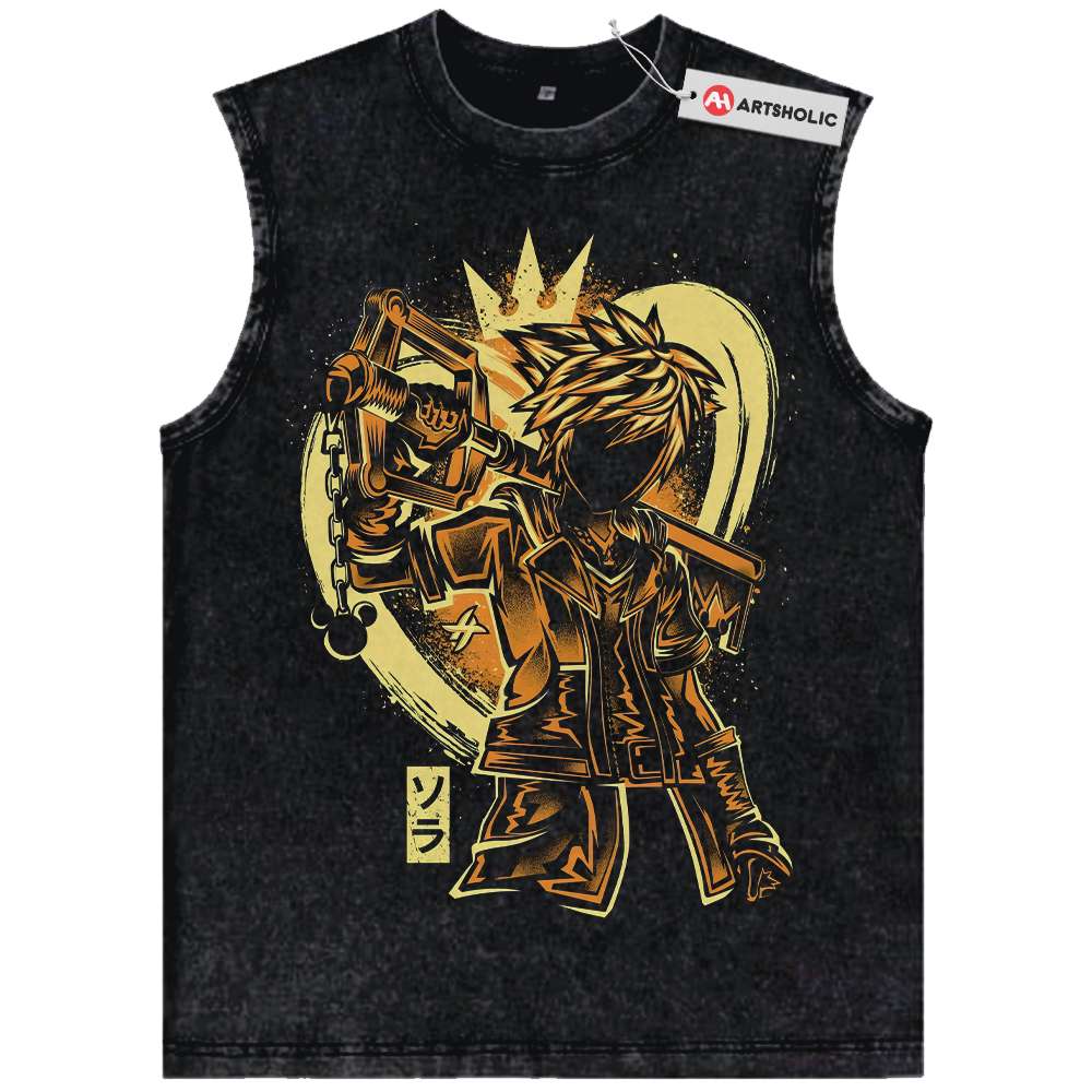 Sora Tank Top, Kingdom Hearts Tank Top, Game Tank Top, Vintage Tank Top