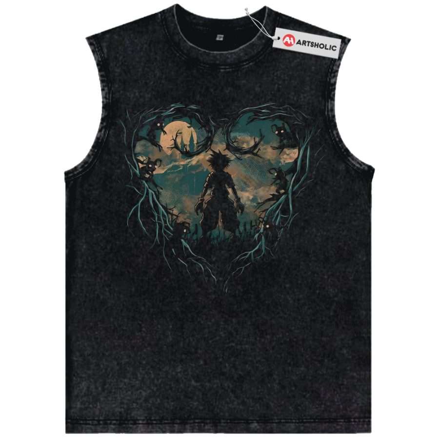 Alternative view of Sora Tank Top, Kingdom Hearts Tank Top, Game Tank Top, Vintage Tank Top
