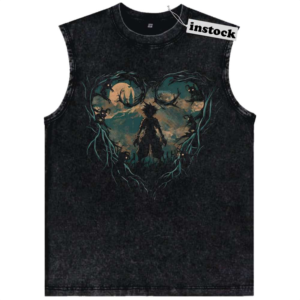 Sora Tank Top, Kingdom Hearts Tank Top, Game Tank Top, Vintage Tank Top
