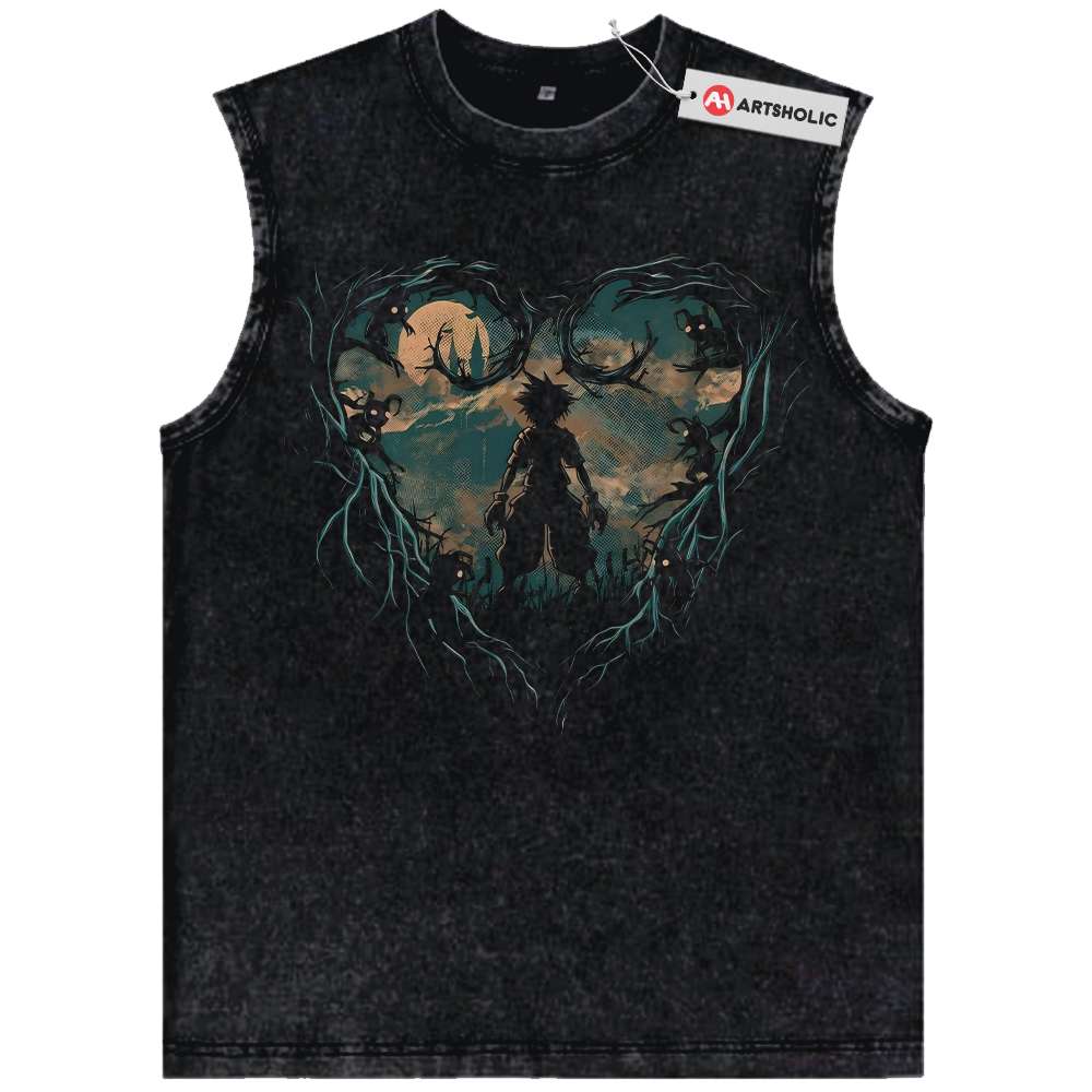 Sora Tank Top, Kingdom Hearts Tank Top, Game Tank Top, Vintage Tank Top
