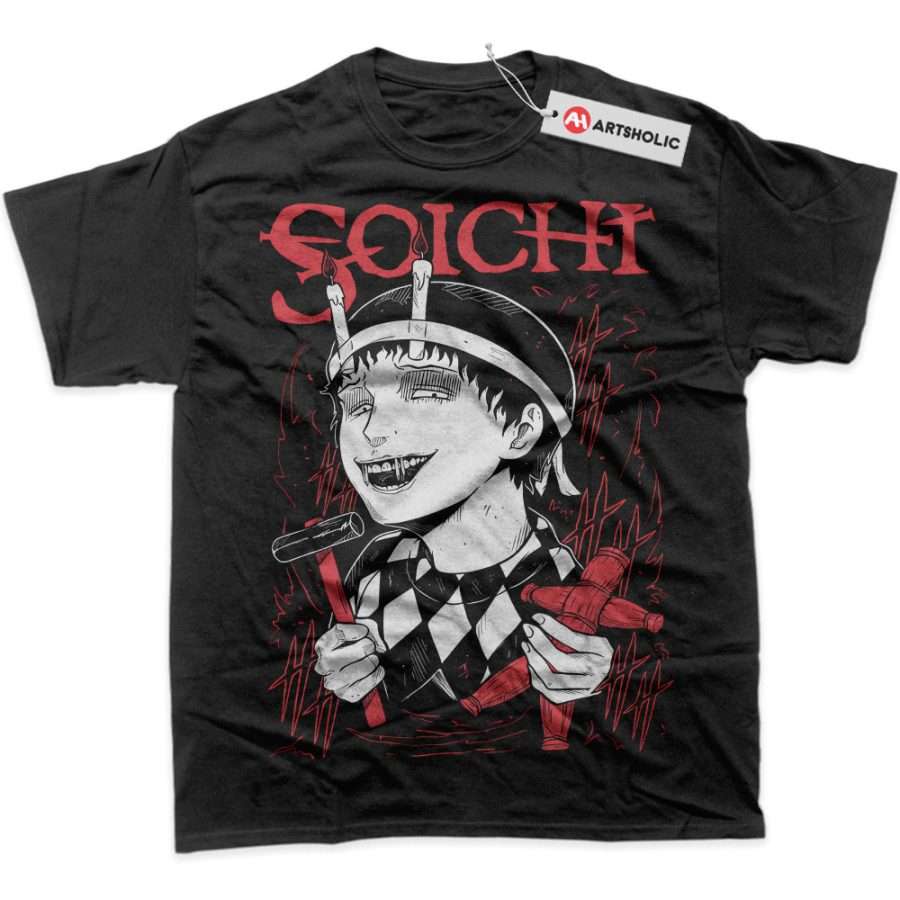 Alternative view of Souichi Tsujii Shirt, Junji Ito Collection Shirt, Anime Shirt, Graphic Tee