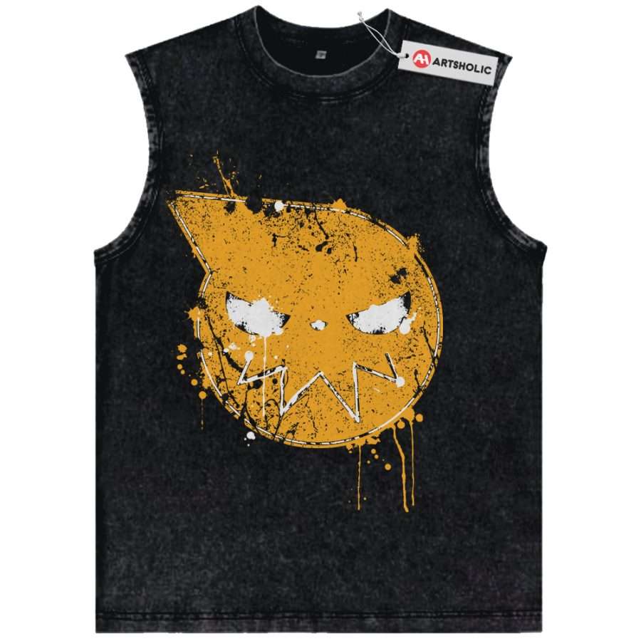 Alternative view of Soul Eater Tank Top, Anime Tank Top, Vintage Tank Top