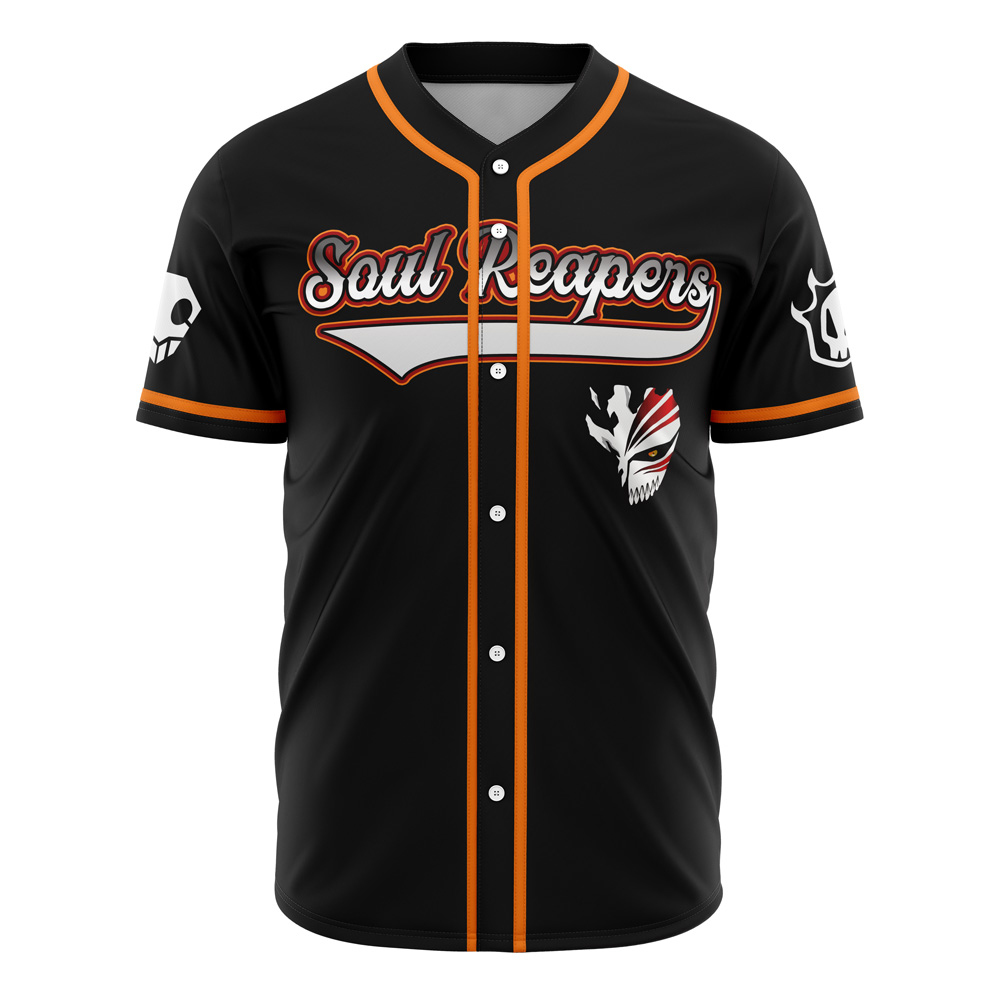 Soul Reaper Ichigo Bleach Custom Baseball Jersey - Otaku Hall
