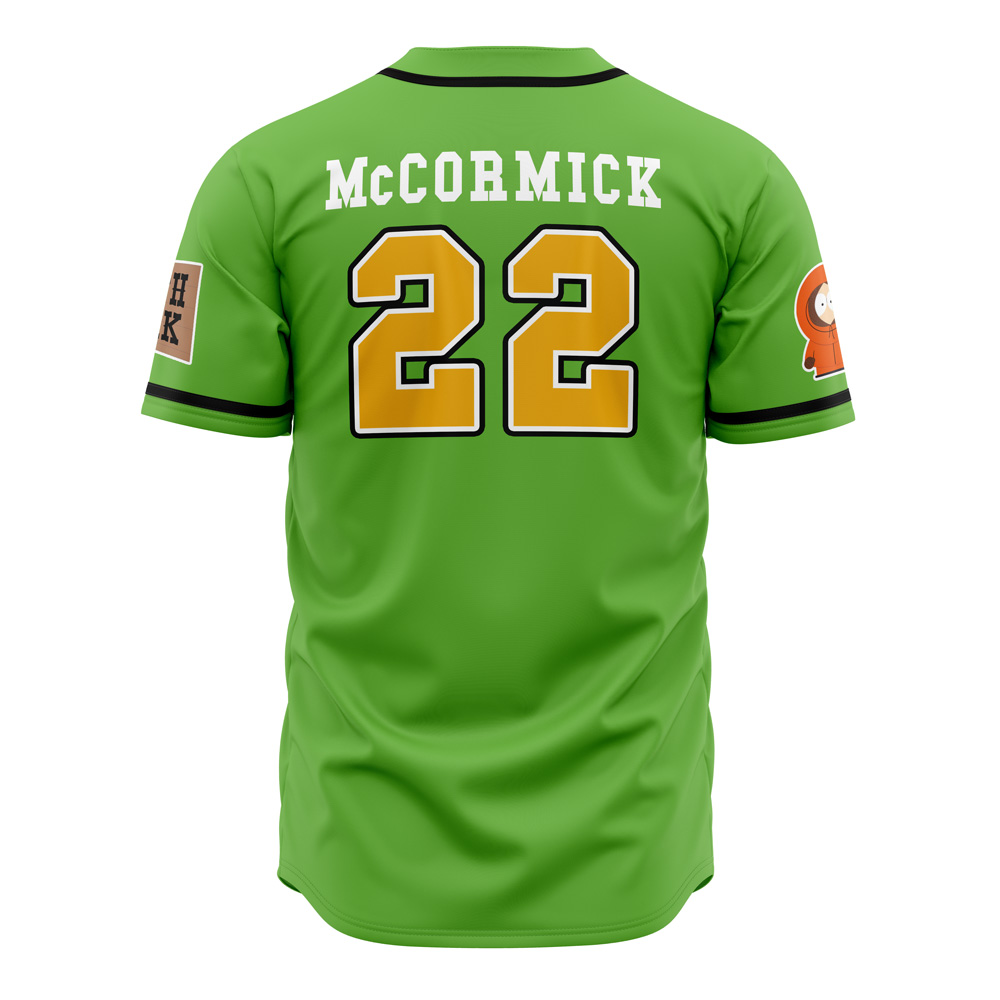 Alternative view of South Park Cows McCormick South Park Custom Baseball Jersey - Otaku Hall