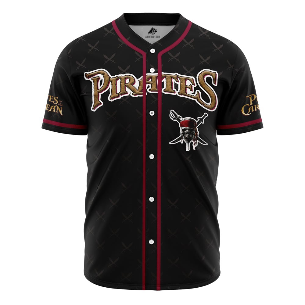 Sparrow Pirates of the Caribbean V2 Disney Custom Baseball Jersey - Otaku Hall