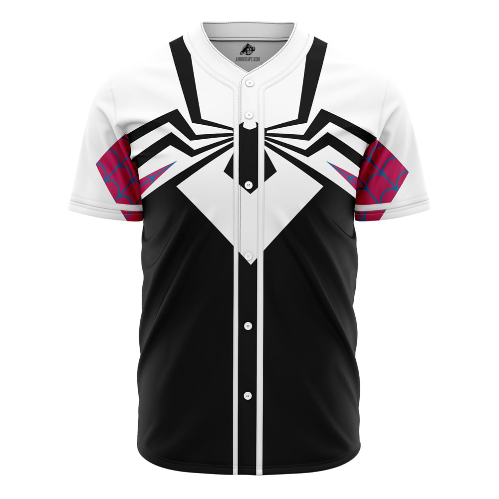 Spider Gwen Marvel Custom Baseball Jersey - Otaku Hall
