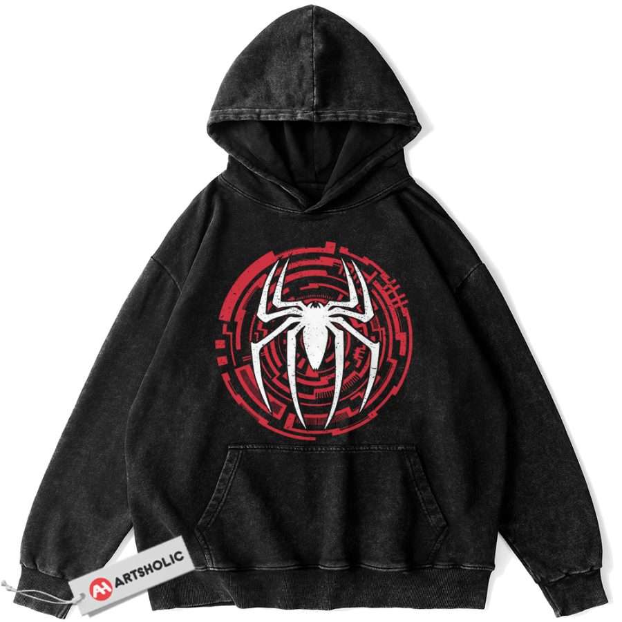Alternative view of Spider-Man Hoodie, Marvel Comics Hoodie, Vintage Hoodie