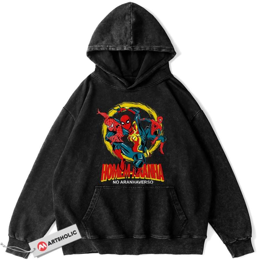 Alternative view of Spider-Man Hoodie, Marvel Comics Hoodie, Vintage Hoodie