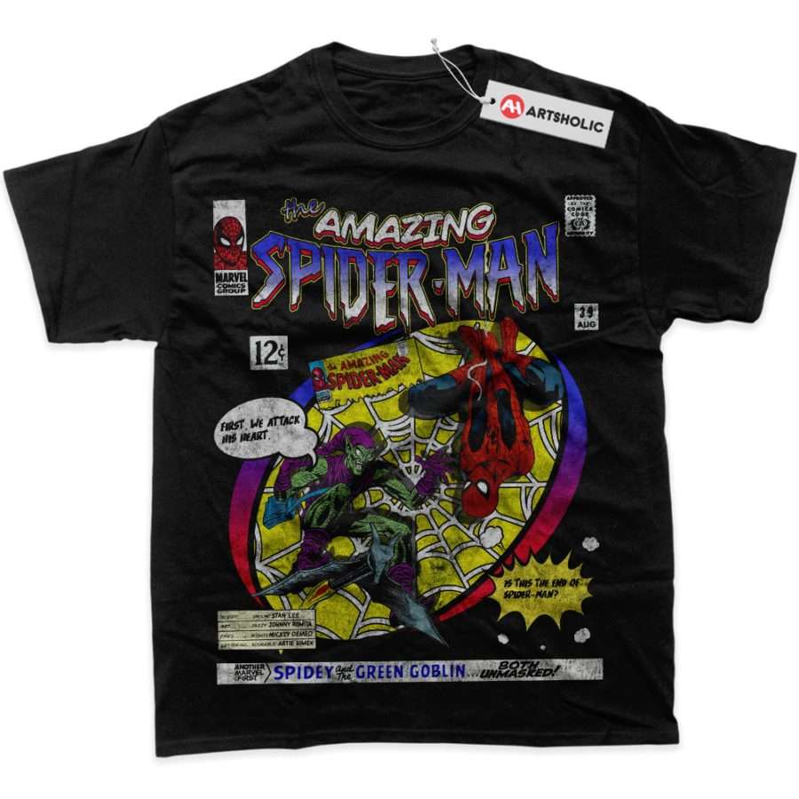 Alternative view of Spider-Man Shirt, Marvel Comics Shirt, Graphic Tee