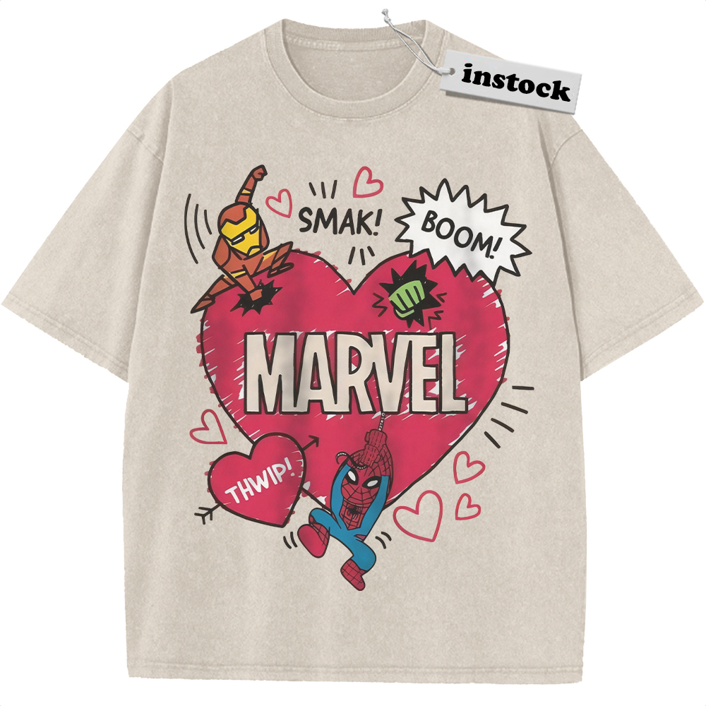 Spider-Man Shirt, Marvel Comics Shirt, Valentine's Day Shirt, Vintage T-Shirt