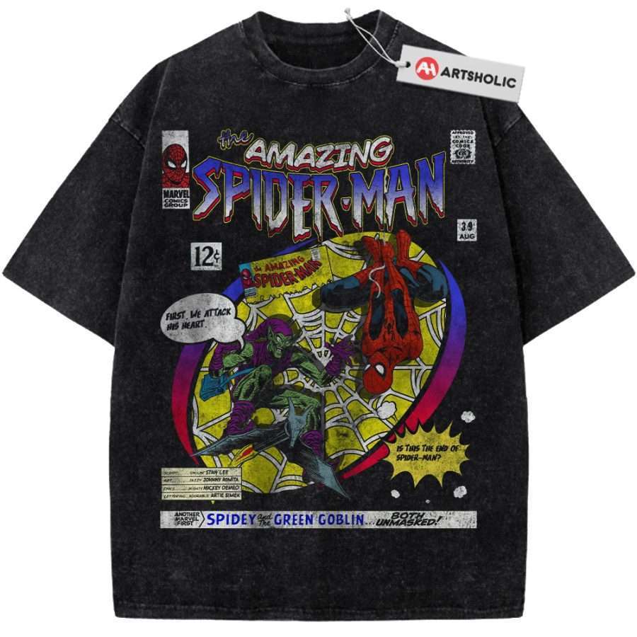 Alternative view of Spider-Man Shirt, Marvel Comics Shirt, Vintage Tee